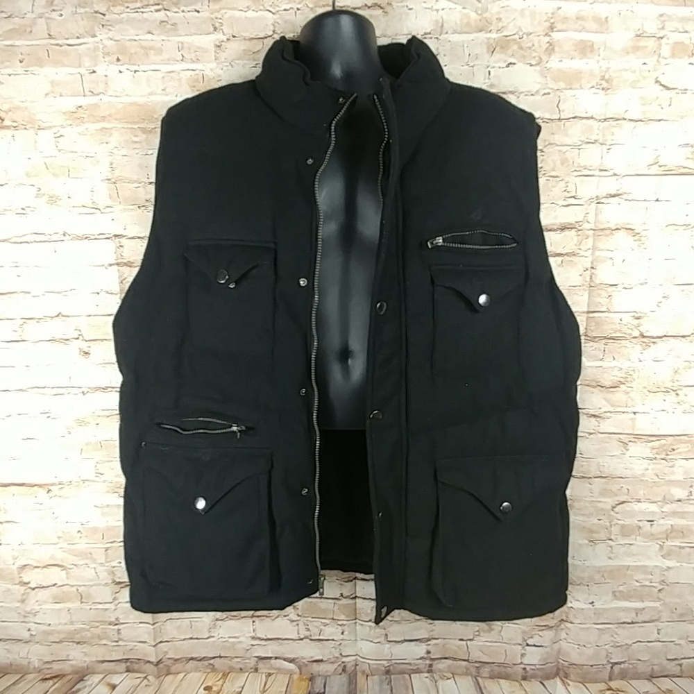 Decibel sleeveless 8-pocketed vest black size 4XL